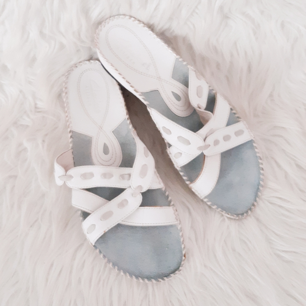 Clarks White Sandals Comfortable Summer Footwear